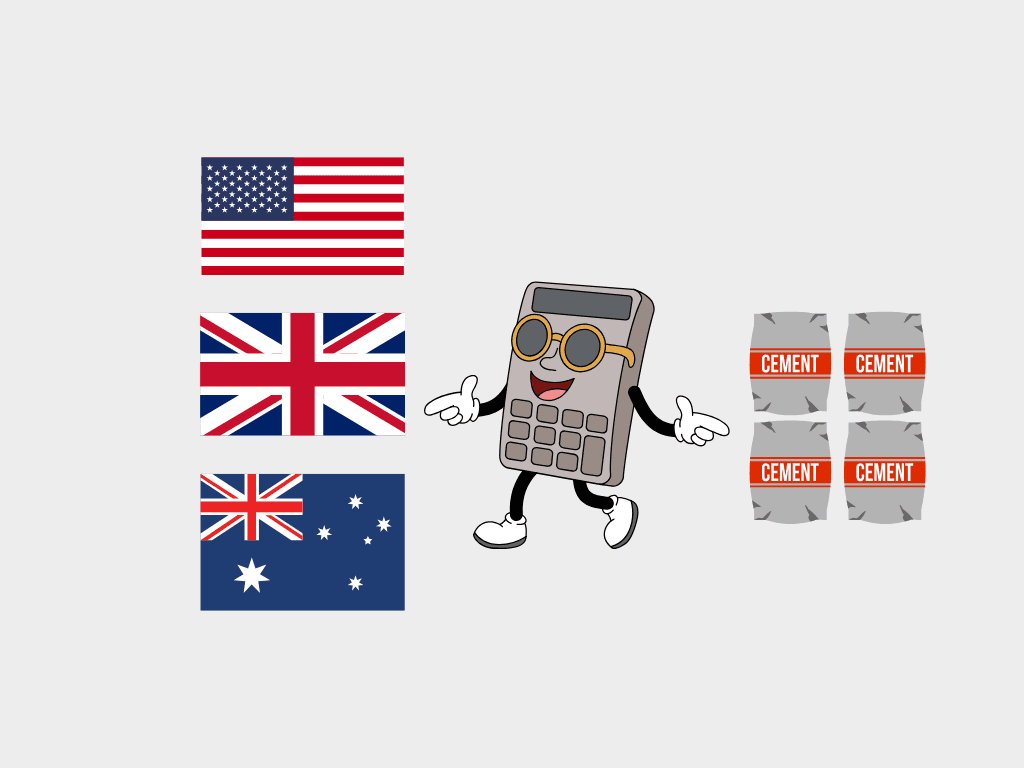 Concrete Bag Size Differences: US vs Australia vs UK